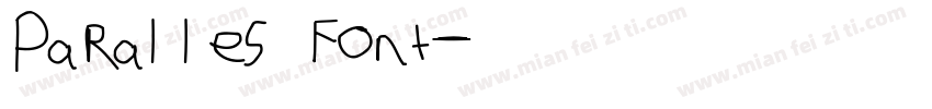 Paralles Font字体转换